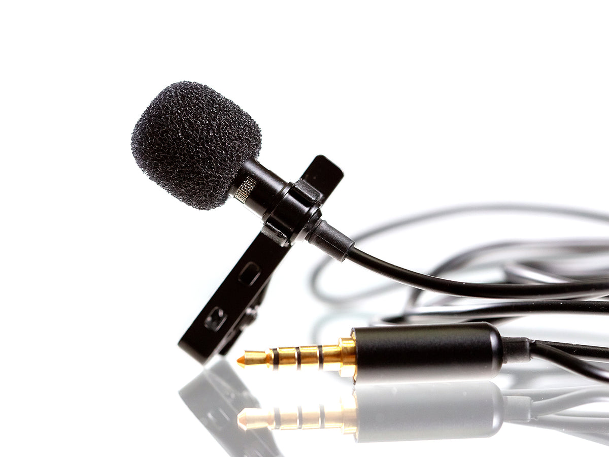 Lavalier Microphone for SLR Interview, Conference Recording, and Video Blog