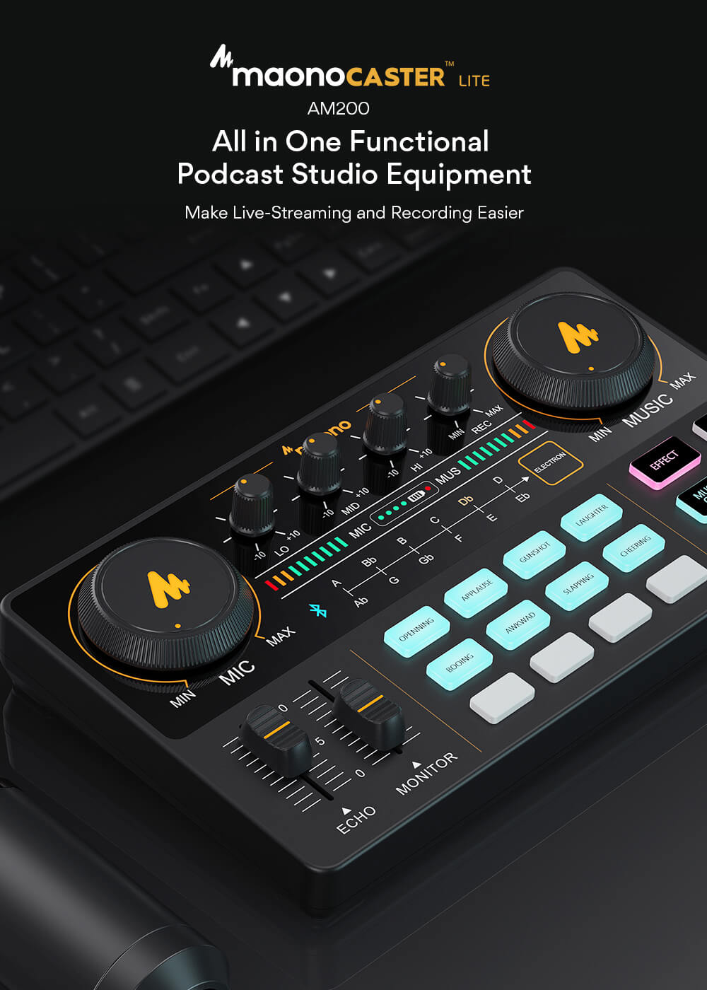 Maonocaster Lite AM200 Podcast Equipment For Creators | Maono