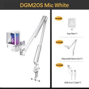 DGM20S USB microphone white