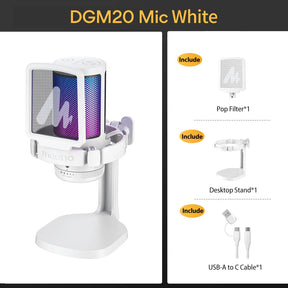 DGM20 GamerWave Condenser USB Gaming RGB Microphone