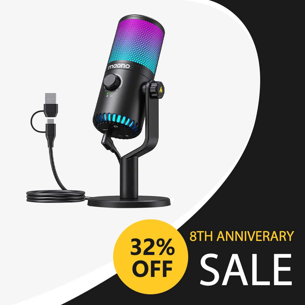 MAONO DM30RGB USB Gaming Microphone