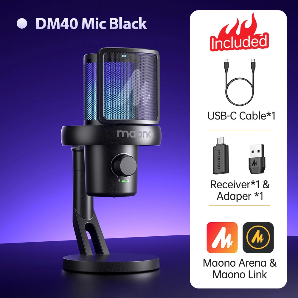 DM40 USB/Wireless Gaming Desktop Microphone