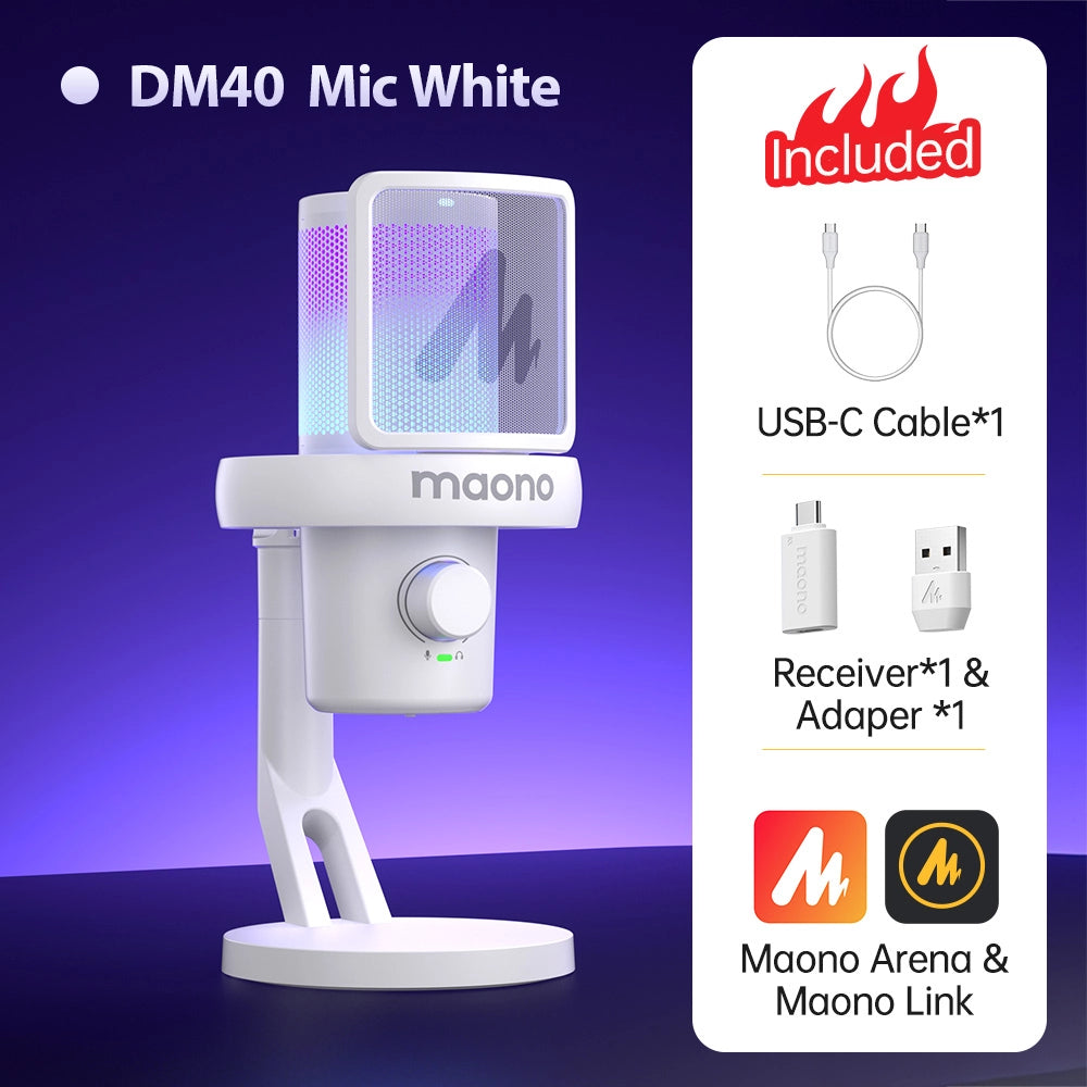 DM40/DM40 Pro USB/Wireless Gaming Desktop Microphone