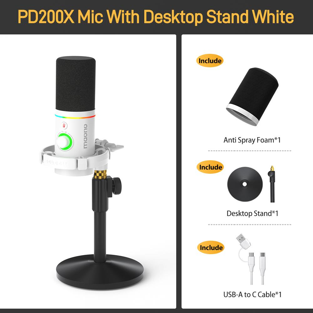 MAONO PD200X Microphone dynamique USB/XLR 