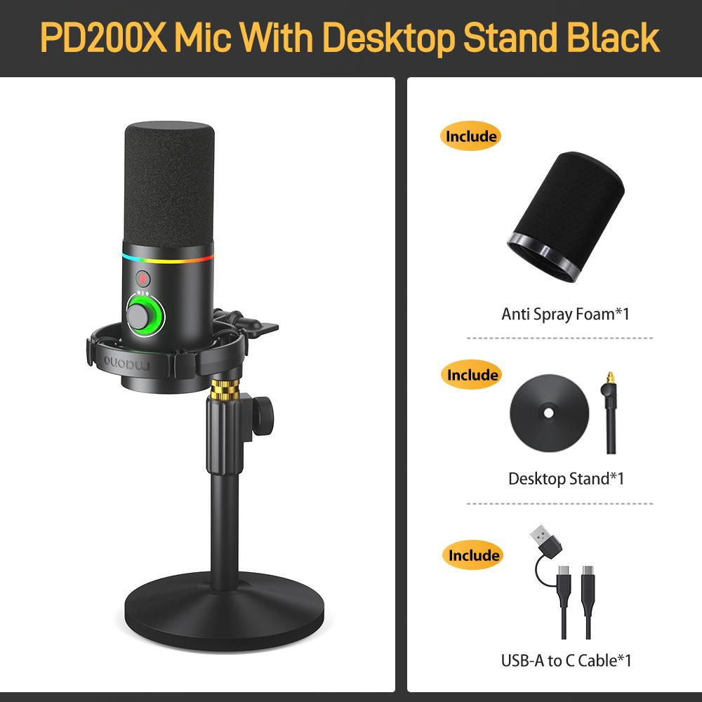 MAONO PD200X Microphone dynamique USB/XLR 