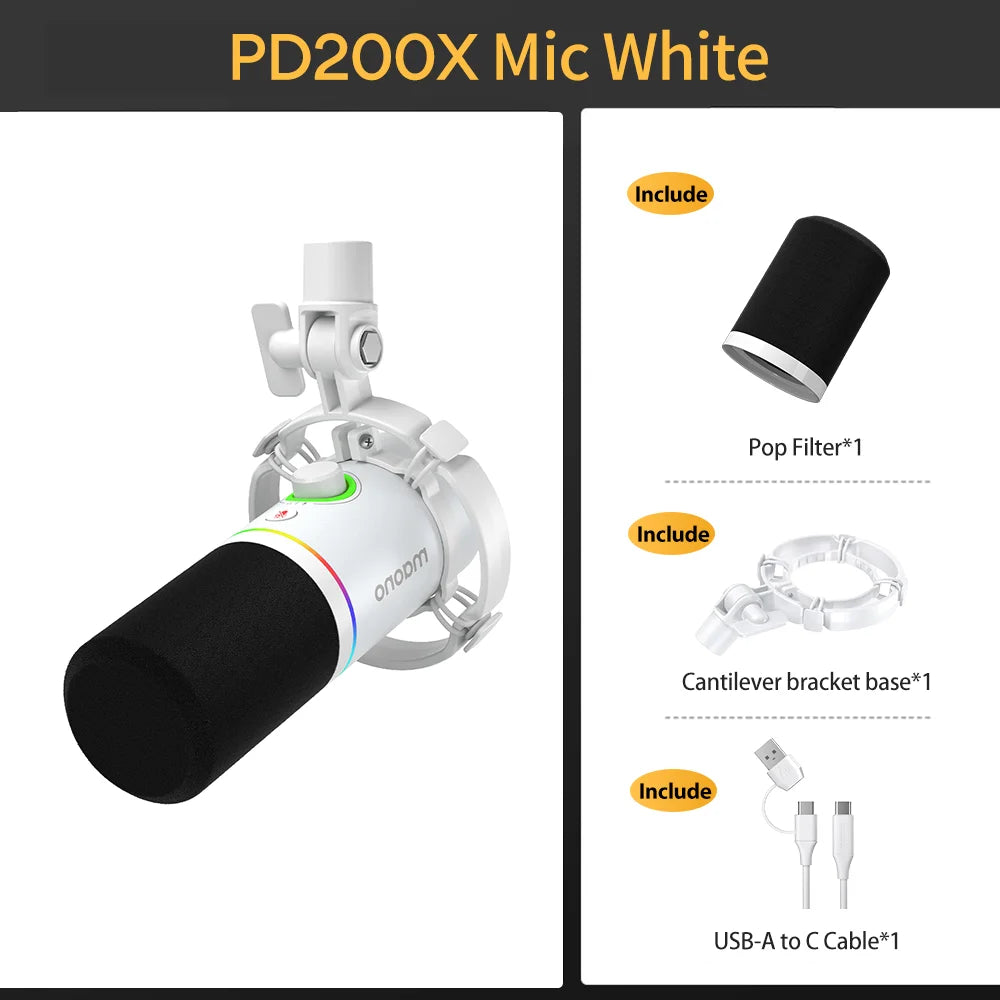 MAONO PD200X Microphone dynamique USB/XLR 