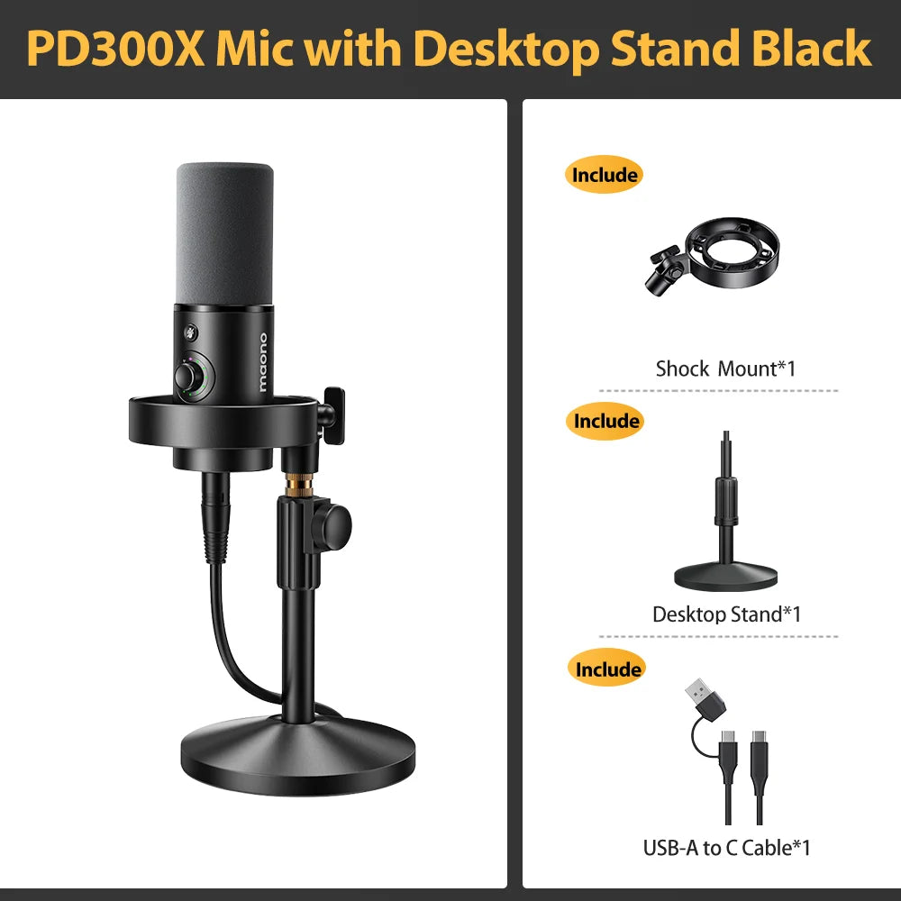 MAONO PD300X USB/XLR Dynamic Microphone