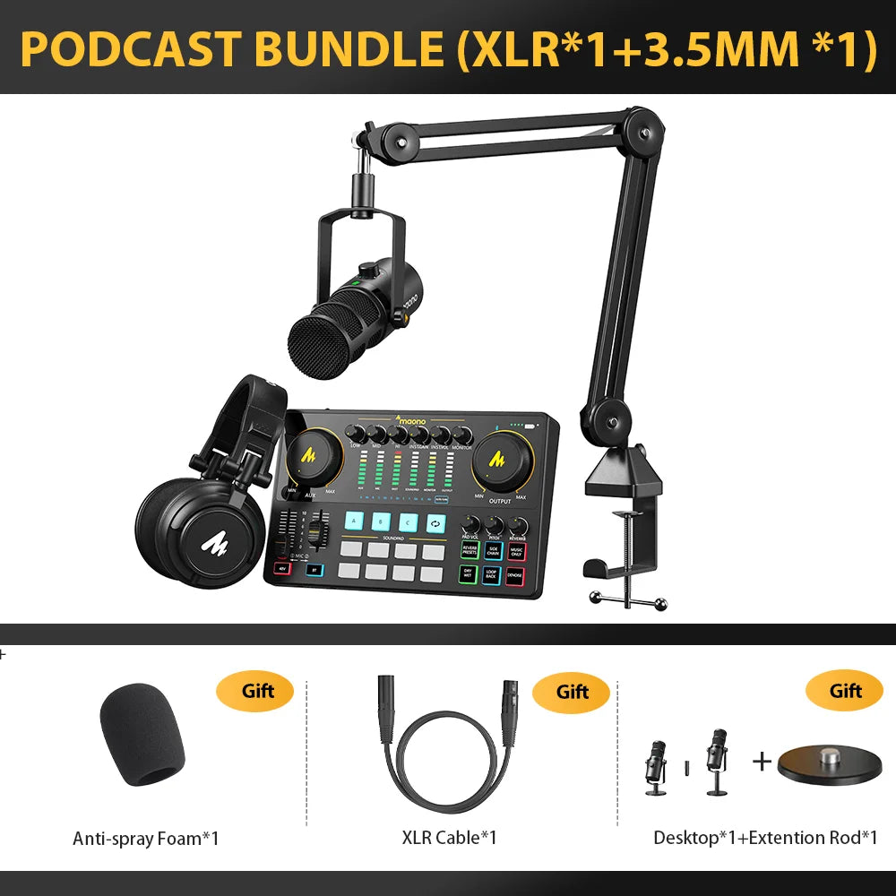 Podcasting-Ausrüstungspaket für höchste Klangqualität 