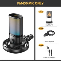 PM450 USB Condenser Microphone For Studio Recording & Podcasting