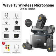 Maono Wave T5 Wireless Lavalier Microphone