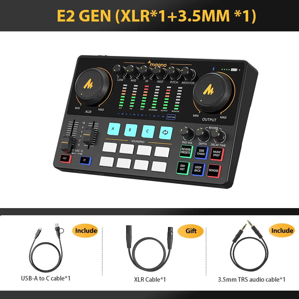 MAONOCASTER AME2 Interface audio et équipement de podcast 