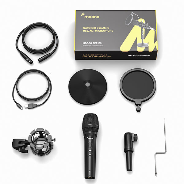MAONO PD200XS Microphone dynamique USB/XLR