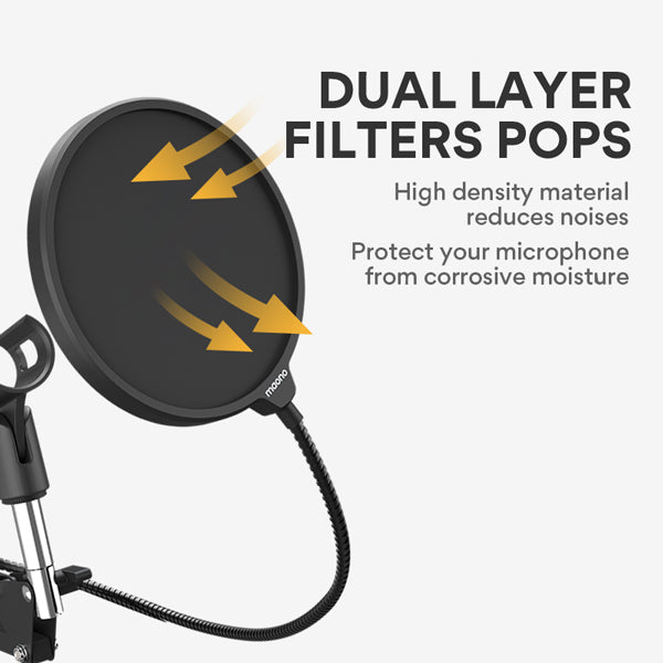 Filtre anti-Pop pour Microphone, pare-brise, housse en mousse